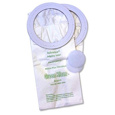 Green Klean Green Klean GK-Adgil10XP Nilfisk Advance Adgility 10XP Replacement Vacuum Bags - 10 per Case - Case of 10 GK-ADGIL 10XP